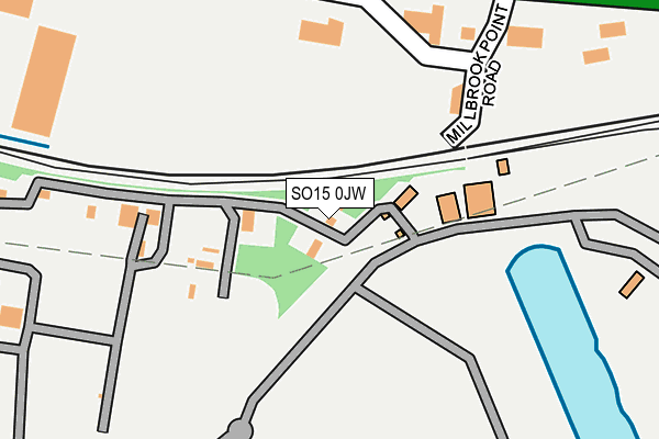 SO15 0JW map - OS OpenMap – Local (Ordnance Survey) SO15 0JW map - OS OpenMap – Local (Ordnance Survey)