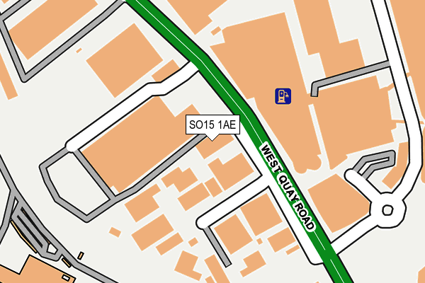 SO15 1AE map - OS OpenMap – Local (Ordnance Survey) SO15 1AE map - OS OpenMap – Local (Ordnance Survey)
