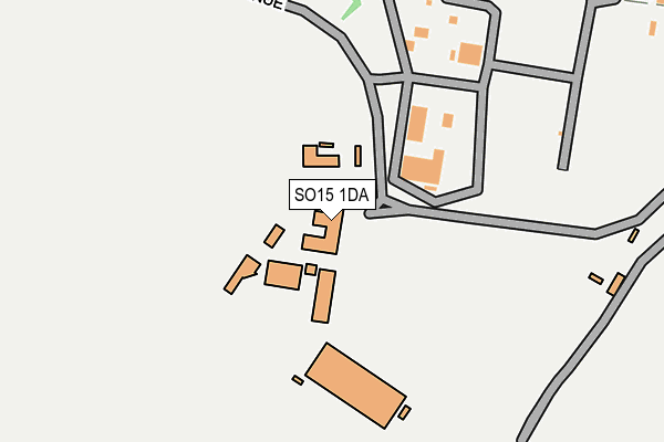 SO15 1DA map - OS OpenMap – Local (Ordnance Survey) SO15 1DA map - OS OpenMap – Local (Ordnance Survey)