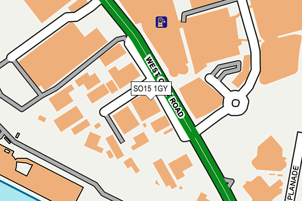 SO15 1GY map - OS OpenMap – Local (Ordnance Survey) SO15 1GY map - OS OpenMap – Local (Ordnance Survey)