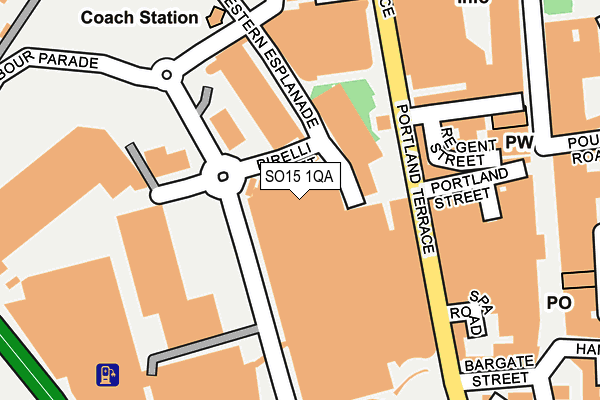 SO15 1QA map - OS OpenMap – Local (Ordnance Survey)