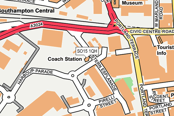 SO15 1QH map - OS OpenMap – Local (Ordnance Survey) SO15 1QH map - OS OpenMap – Local (Ordnance Survey)