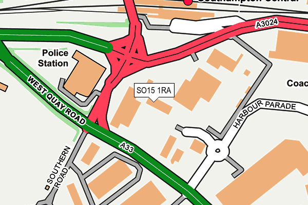 SO15 1RA map - OS OpenMap – Local (Ordnance Survey) SO15 1RA map - OS OpenMap – Local (Ordnance Survey)