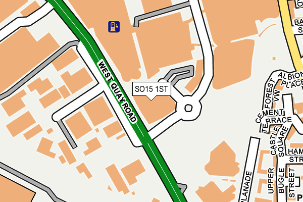 SO15 1ST map - OS OpenMap – Local (Ordnance Survey) SO15 1ST map - OS OpenMap – Local (Ordnance Survey)
