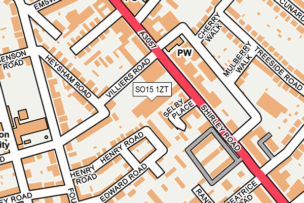 SO15 1ZT map - OS OpenMap – Local (Ordnance Survey) SO15 1ZT map - OS OpenMap – Local (Ordnance Survey)