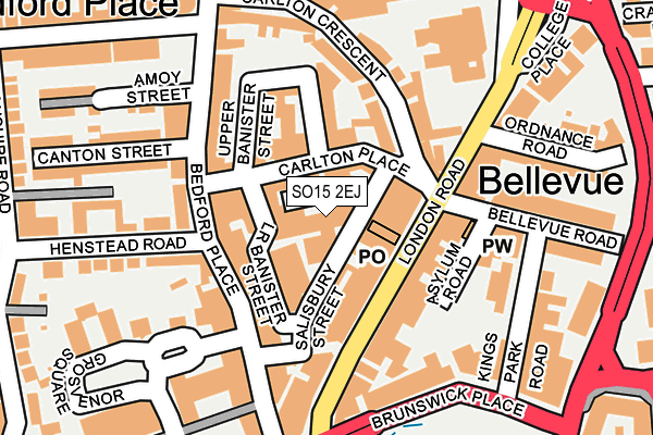 SO15 2EJ map - OS OpenMap – Local (Ordnance Survey) SO15 2EJ map - OS OpenMap – Local (Ordnance Survey)