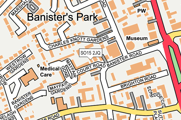 SO15 2JQ map - OS OpenMap – Local (Ordnance Survey) SO15 2JQ map - OS OpenMap – Local (Ordnance Survey)