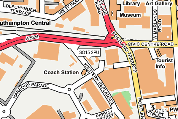 SO15 2PU map - OS OpenMap – Local (Ordnance Survey) SO15 2PU map - OS OpenMap – Local (Ordnance Survey)