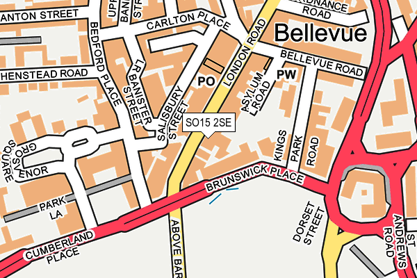 SO15 2SE map - OS OpenMap – Local (Ordnance Survey) SO15 2SE map - OS OpenMap – Local (Ordnance Survey)