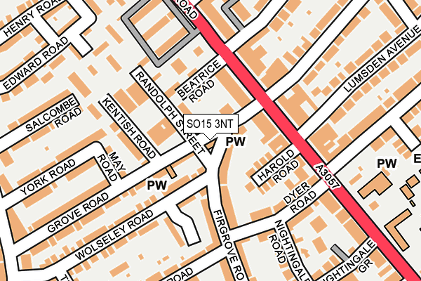 SO15 3NT map - OS OpenMap – Local (Ordnance Survey) SO15 3NT map - OS OpenMap – Local (Ordnance Survey)