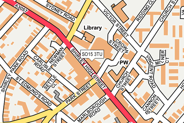 SO15 3TU map - OS OpenMap – Local (Ordnance Survey) SO15 3TU map - OS OpenMap – Local (Ordnance Survey)