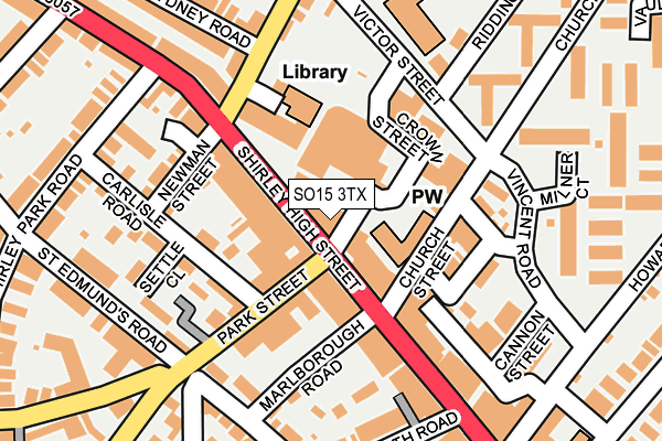 SO15 3TX map - OS OpenMap – Local (Ordnance Survey) SO15 3TX map - OS OpenMap – Local (Ordnance Survey)