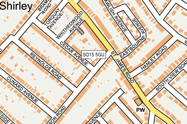 SO15 5GU map - OS OpenMap – Local (Ordnance Survey) SO15 5GU map - OS OpenMap – Local (Ordnance Survey)