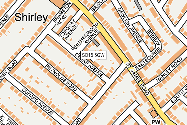 SO15 5GW map - OS OpenMap – Local (Ordnance Survey) SO15 5GW map - OS OpenMap – Local (Ordnance Survey)