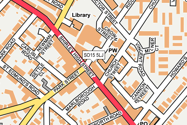 SO15 5LJ map - OS OpenMap – Local (Ordnance Survey) SO15 5LJ map - OS OpenMap – Local (Ordnance Survey)