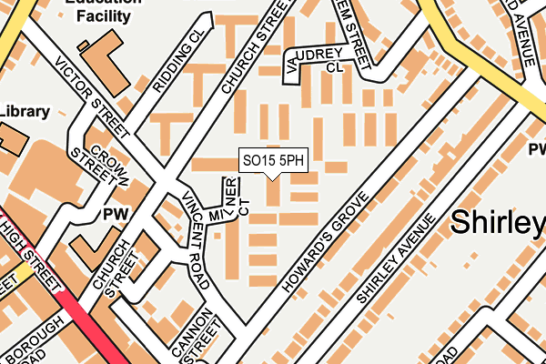 SO15 5PH map - OS OpenMap – Local (Ordnance Survey) SO15 5PH map - OS OpenMap – Local (Ordnance Survey)