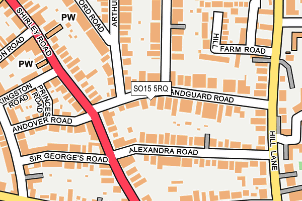 SO15 5RQ map - OS OpenMap – Local (Ordnance Survey) SO15 5RQ map - OS OpenMap – Local (Ordnance Survey)