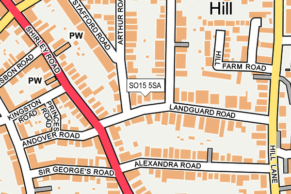 SO15 5SA map - OS OpenMap – Local (Ordnance Survey) SO15 5SA map - OS OpenMap – Local (Ordnance Survey)