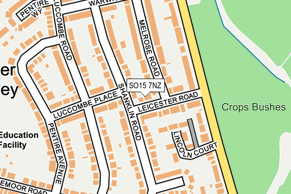 SO15 7NZ map - OS OpenMap – Local (Ordnance Survey) SO15 7NZ map - OS OpenMap – Local (Ordnance Survey)