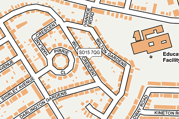 SO15 7QG map - OS OpenMap – Local (Ordnance Survey) SO15 7QG map - OS OpenMap – Local (Ordnance Survey)