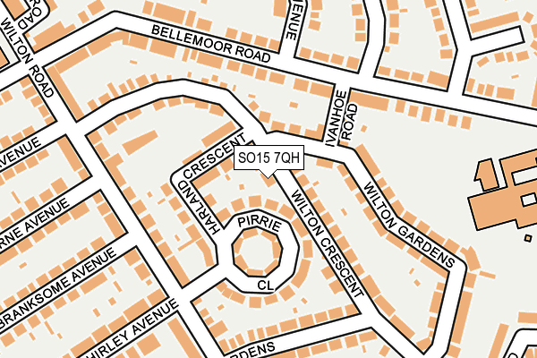 SO15 7QH map - OS OpenMap – Local (Ordnance Survey) SO15 7QH map - OS OpenMap – Local (Ordnance Survey)