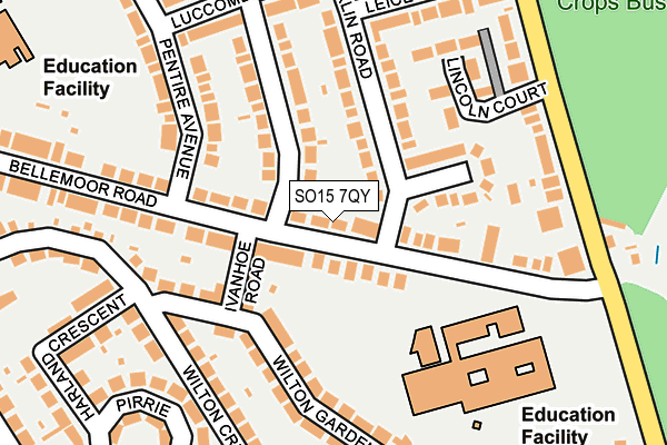 SO15 7QY map - OS OpenMap – Local (Ordnance Survey) SO15 7QY map - OS OpenMap – Local (Ordnance Survey)