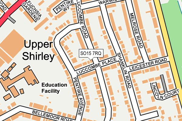 SO15 7RQ map - OS OpenMap – Local (Ordnance Survey) SO15 7RQ map - OS OpenMap – Local (Ordnance Survey)