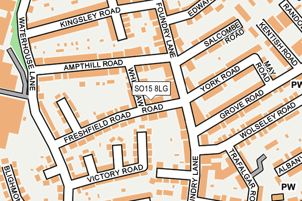 SO15 8LG map - OS OpenMap – Local (Ordnance Survey) SO15 8LG map - OS OpenMap – Local (Ordnance Survey)
