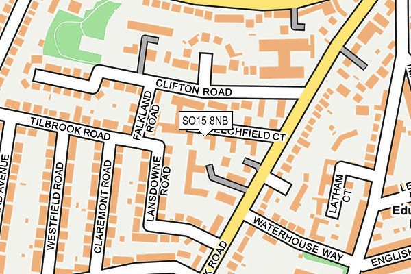 SO15 8NB map - OS OpenMap – Local (Ordnance Survey) SO15 8NB map - OS OpenMap – Local (Ordnance Survey)