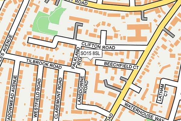 SO15 8SL map - OS OpenMap – Local (Ordnance Survey) SO15 8SL map - OS OpenMap – Local (Ordnance Survey)