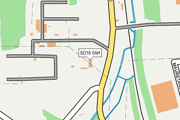 SO16 0AH map - OS OpenMap – Local (Ordnance Survey) SO16 0AH map - OS OpenMap – Local (Ordnance Survey)