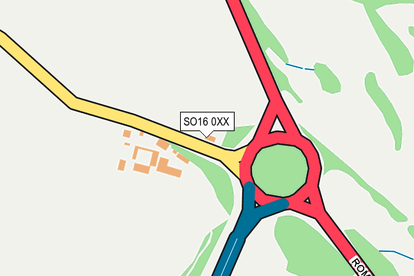 SO16 0XX map - OS OpenMap – Local (Ordnance Survey) SO16 0XX map - OS OpenMap – Local (Ordnance Survey)