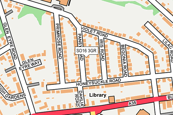 SO16 3GR map - OS OpenMap – Local (Ordnance Survey) SO16 3GR map - OS OpenMap – Local (Ordnance Survey)