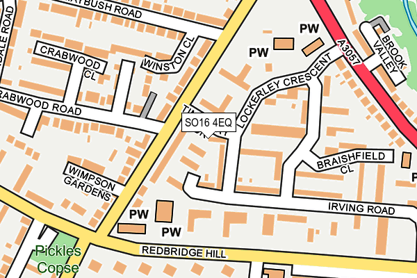 SO16 4EQ map - OS OpenMap – Local (Ordnance Survey) SO16 4EQ map - OS OpenMap – Local (Ordnance Survey)
