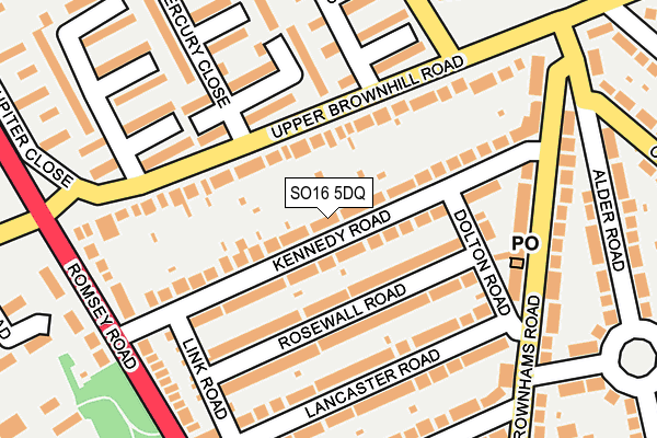 SO16 5DQ map - OS OpenMap – Local (Ordnance Survey) SO16 5DQ map - OS OpenMap – Local (Ordnance Survey)