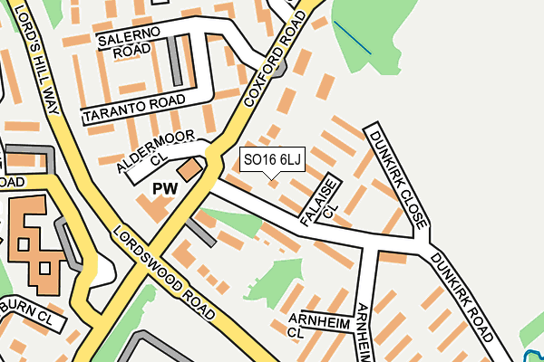 SO16 6LJ map - OS OpenMap – Local (Ordnance Survey) SO16 6LJ map - OS OpenMap – Local (Ordnance Survey)