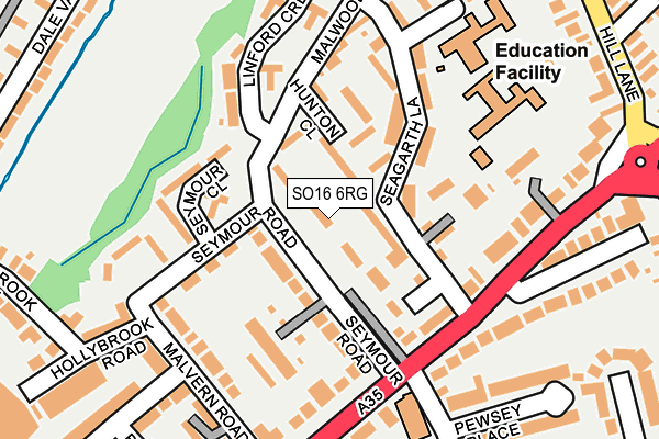 SO16 6RG map - OS OpenMap – Local (Ordnance Survey) SO16 6RG map - OS OpenMap – Local (Ordnance Survey)