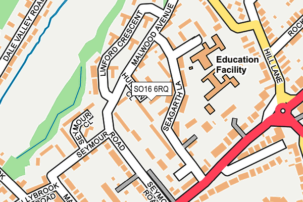 SO16 6RQ map - OS OpenMap – Local (Ordnance Survey) SO16 6RQ map - OS OpenMap – Local (Ordnance Survey)