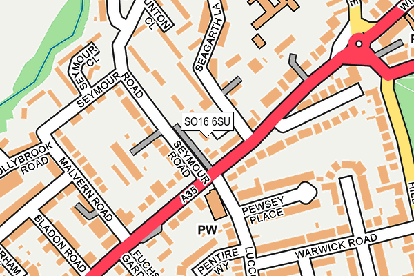 SO16 6SU map - OS OpenMap – Local (Ordnance Survey) SO16 6SU map - OS OpenMap – Local (Ordnance Survey)