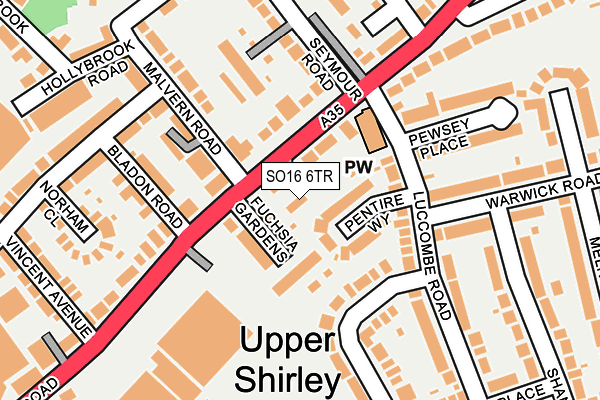 SO16 6TR map - OS OpenMap – Local (Ordnance Survey) SO16 6TR map - OS OpenMap – Local (Ordnance Survey)