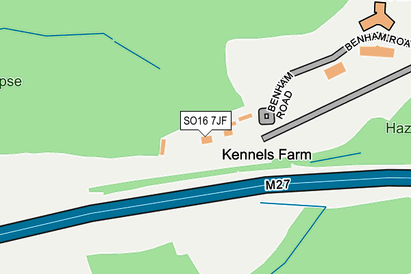 SO16 7JF map - OS OpenMap – Local (Ordnance Survey) SO16 7JF map - OS OpenMap – Local (Ordnance Survey)