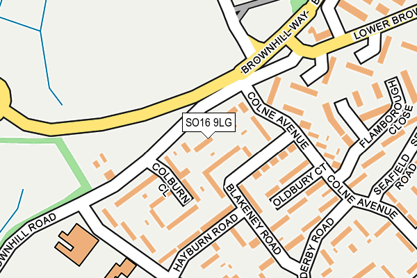 SO16 9LG map - OS OpenMap – Local (Ordnance Survey) SO16 9LG map - OS OpenMap – Local (Ordnance Survey)