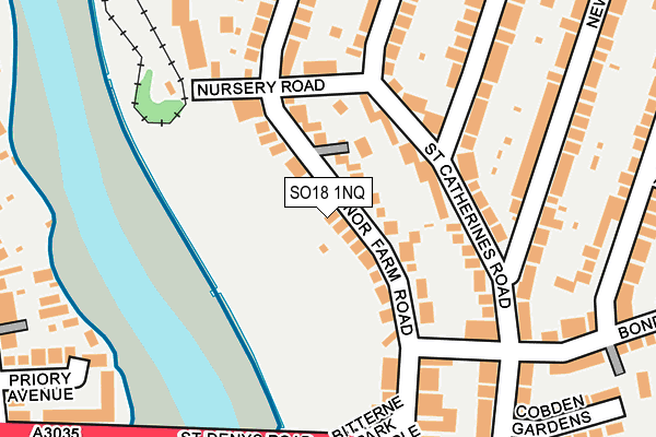 SO18 1NQ map - OS OpenMap – Local (Ordnance Survey) SO18 1NQ map - OS OpenMap – Local (Ordnance Survey)