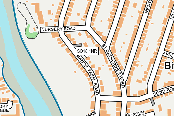 SO18 1NR map - OS OpenMap – Local (Ordnance Survey) SO18 1NR map - OS OpenMap – Local (Ordnance Survey)