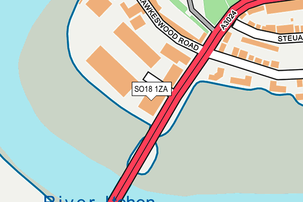 SO18 1ZA map - OS OpenMap – Local (Ordnance Survey) SO18 1ZA map - OS OpenMap – Local (Ordnance Survey)