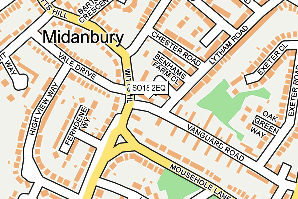 SO18 2EQ map - OS OpenMap – Local (Ordnance Survey) SO18 2EQ map - OS OpenMap – Local (Ordnance Survey)