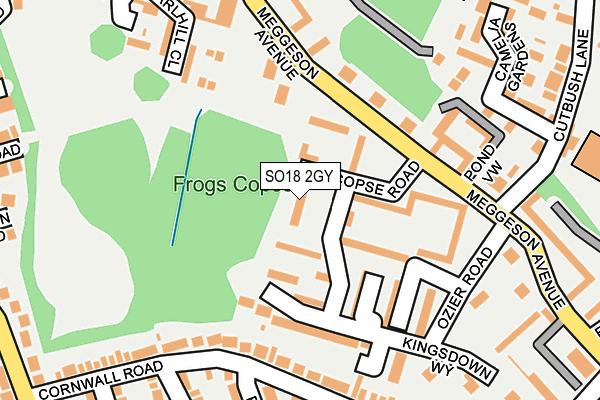 SO18 2GY map - OS OpenMap – Local (Ordnance Survey) SO18 2GY map - OS OpenMap – Local (Ordnance Survey)