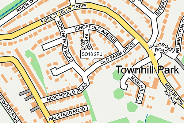 SO18 2PU map - OS OpenMap – Local (Ordnance Survey) SO18 2PU map - OS OpenMap – Local (Ordnance Survey)