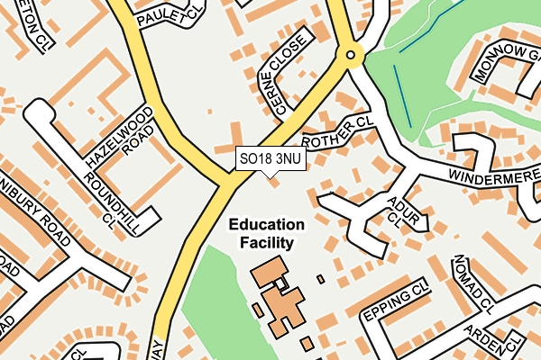 SO18 3NU map - OS OpenMap – Local (Ordnance Survey) SO18 3NU map - OS OpenMap – Local (Ordnance Survey)