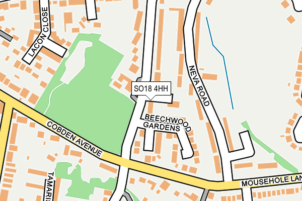 SO18 4HH map - OS OpenMap – Local (Ordnance Survey) SO18 4HH map - OS OpenMap – Local (Ordnance Survey)